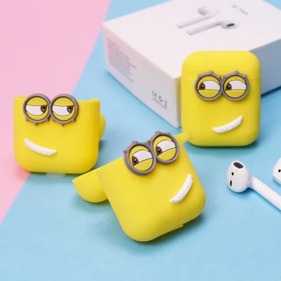 Милый мультфильм силиконовый чехол для Apple Airpods Аксессуары Защитный Декор