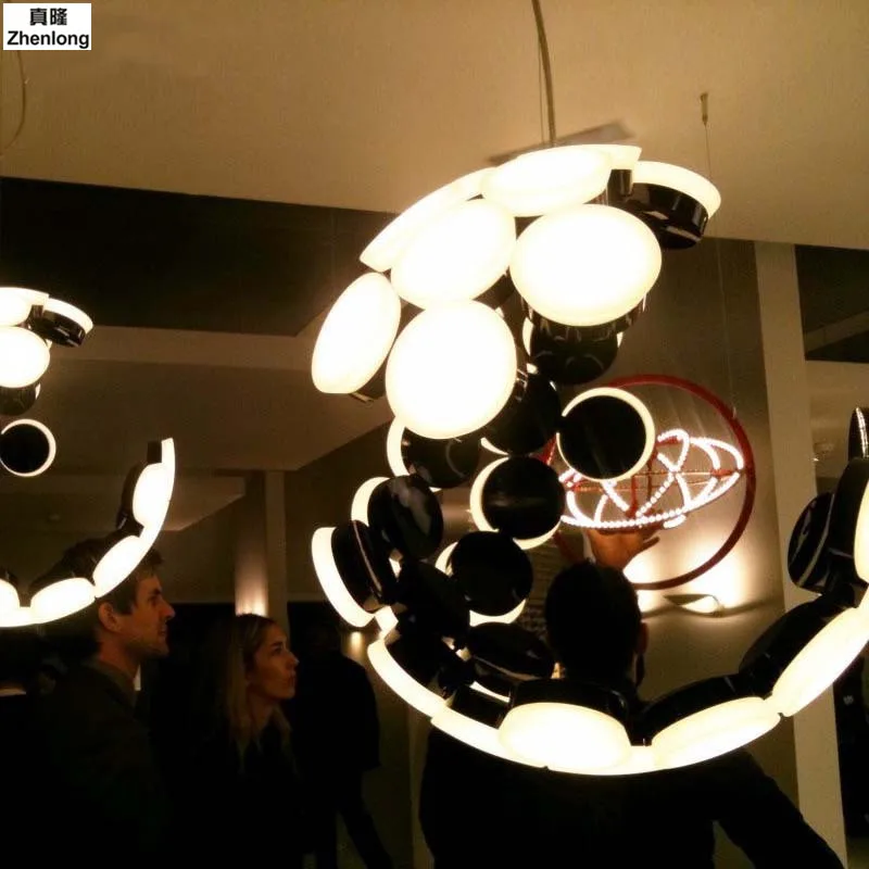 Современный художественный светодиодный подвесной абажур для кафе ресторана