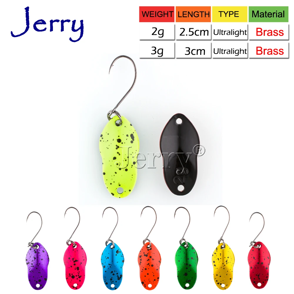 Jerry 2 г 3 рыболовные приманки металлическая жесткая приманка Пресноводная