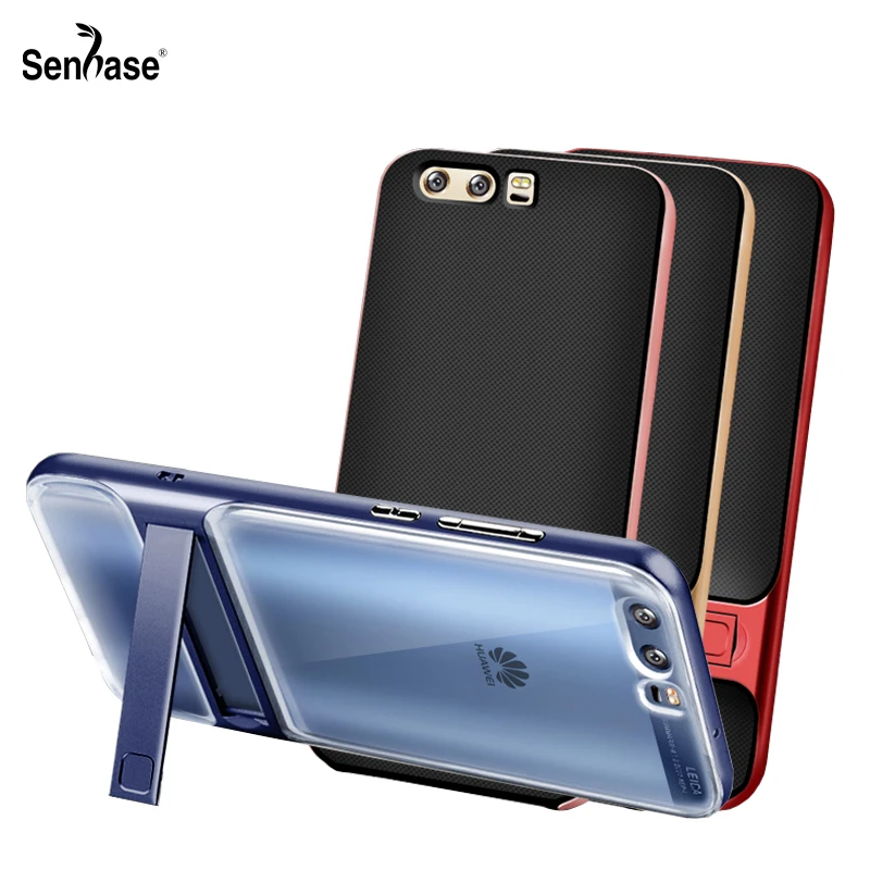 Роскошный чехол из поликарбоната и ТПУ для Huawei P10 с гибридной стентной задней