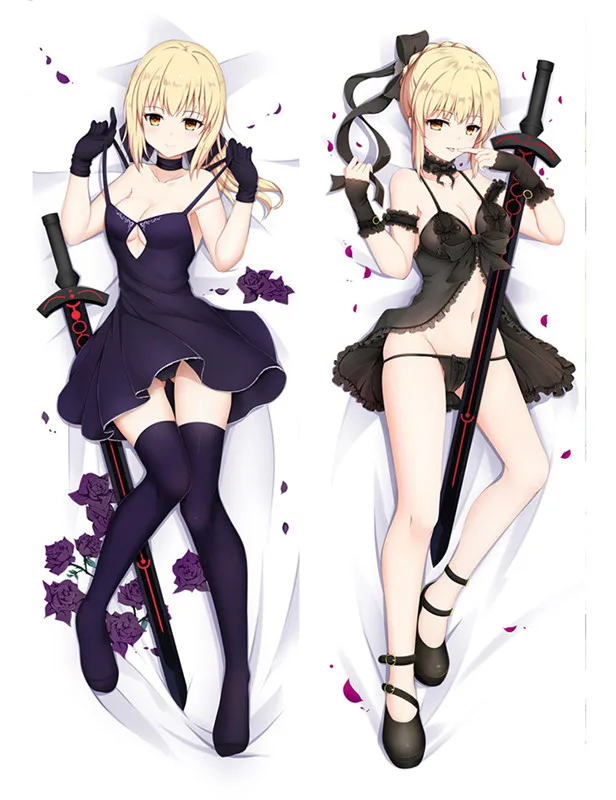 Многоцветный Аниме Dakimakura Body Fate Stay Night Saber 150x50 см 100x35 см чехол для подушки манга 1 - Цвет: Многоцветный