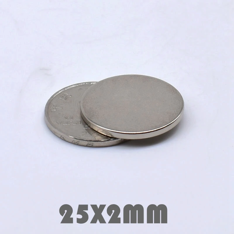 5/10/30 шт, 25x2 мм супер мощный профессиональный Неодимовый магнитиков N35 25*2 мм Редкоземельные Магниты Неодим магниты для поделок