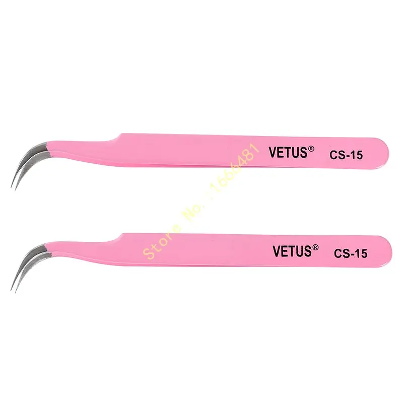 

5pcs/lot Vetus Pink Tweezsers Beauty Tools Planting Grafted Eyelashes Stainless Steel Tweezers Pink Series