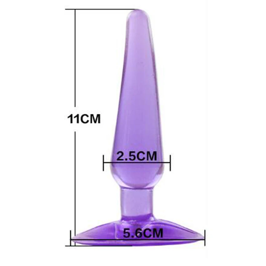 Фаллоимитатор Анальная пробка Желейная силиконовая присоска Стимулятор точки G