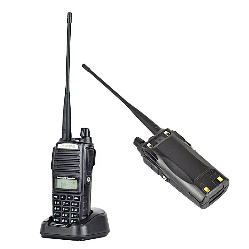100% новый авторизованный 5-вт двухдиапазонный радиоприемник BAOFENG 128 каналов