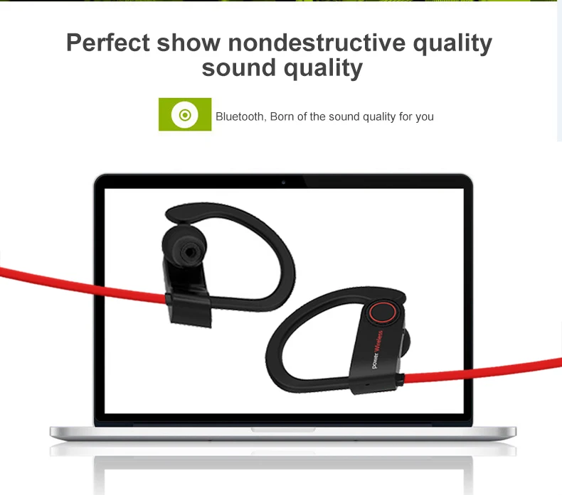 Беспроводные стерео Bluetooth 4,2 спортивные наушники Hi-Fi бас Музыка с микрофоном для iPhone huawei Samsung Bluetooth наушники