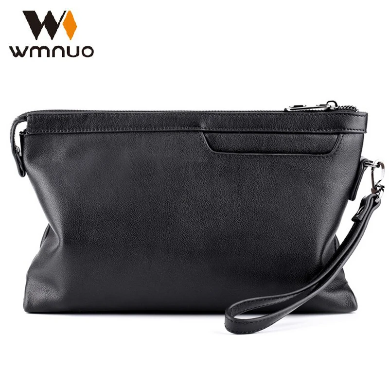 Wmnuo брендовая мужская сумка из натуральной воловьей кожи клатчи мужской тонкий