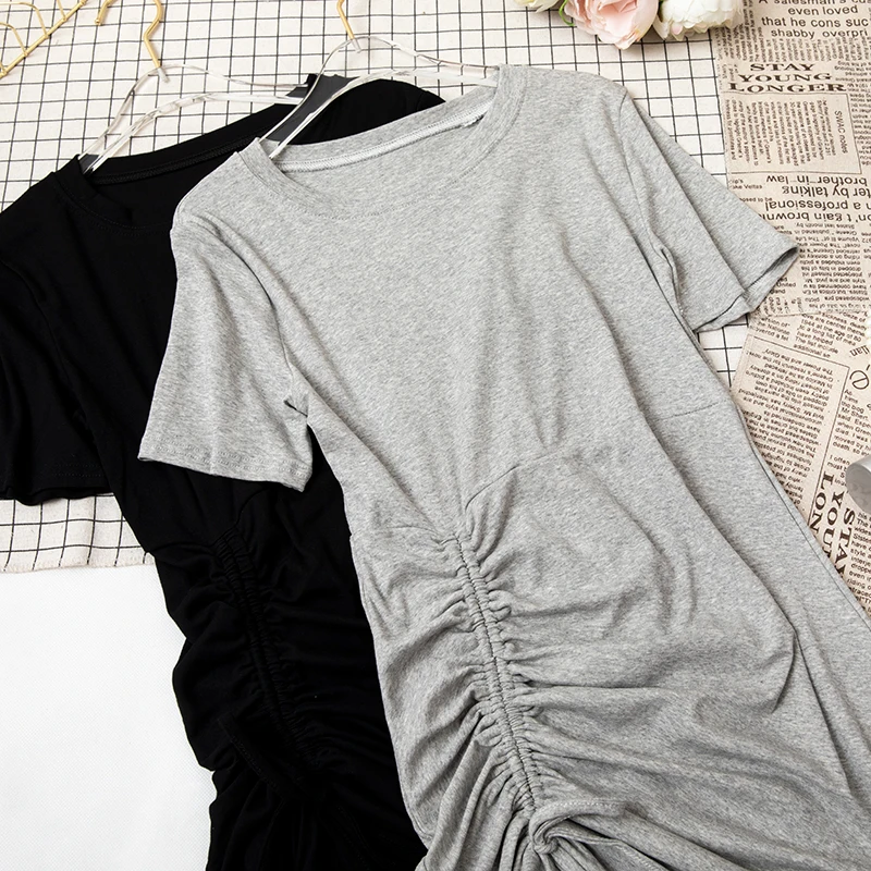 SKOONHEID женское длинное платье с оборками летнее коротким рукавом труба