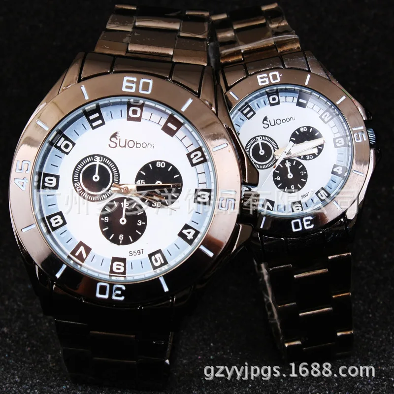 Manufacturers wholesale casual fashion lovers steel watches gift table 172 991 | Наручные часы