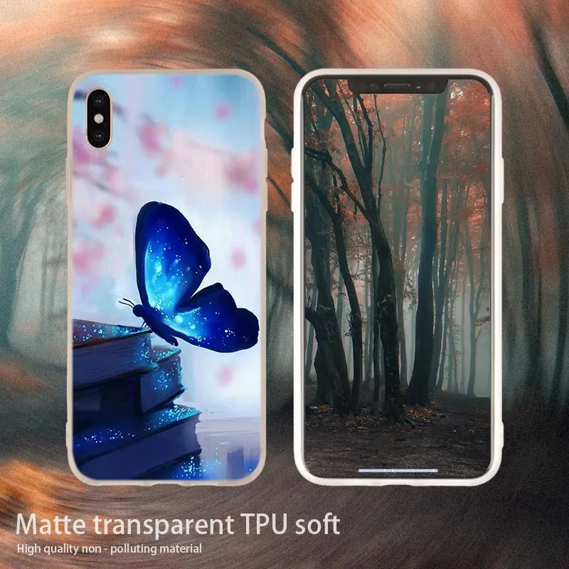 8 soft case Мягкий чехол для телефона с танцующей бабочкой для iPhone 11 Pro 4 5 5S SE 6 6s 7 8 Plus x XR XS Max Telefoonhoesjes Etui Funda чехол s - Цвет: 8 soft case