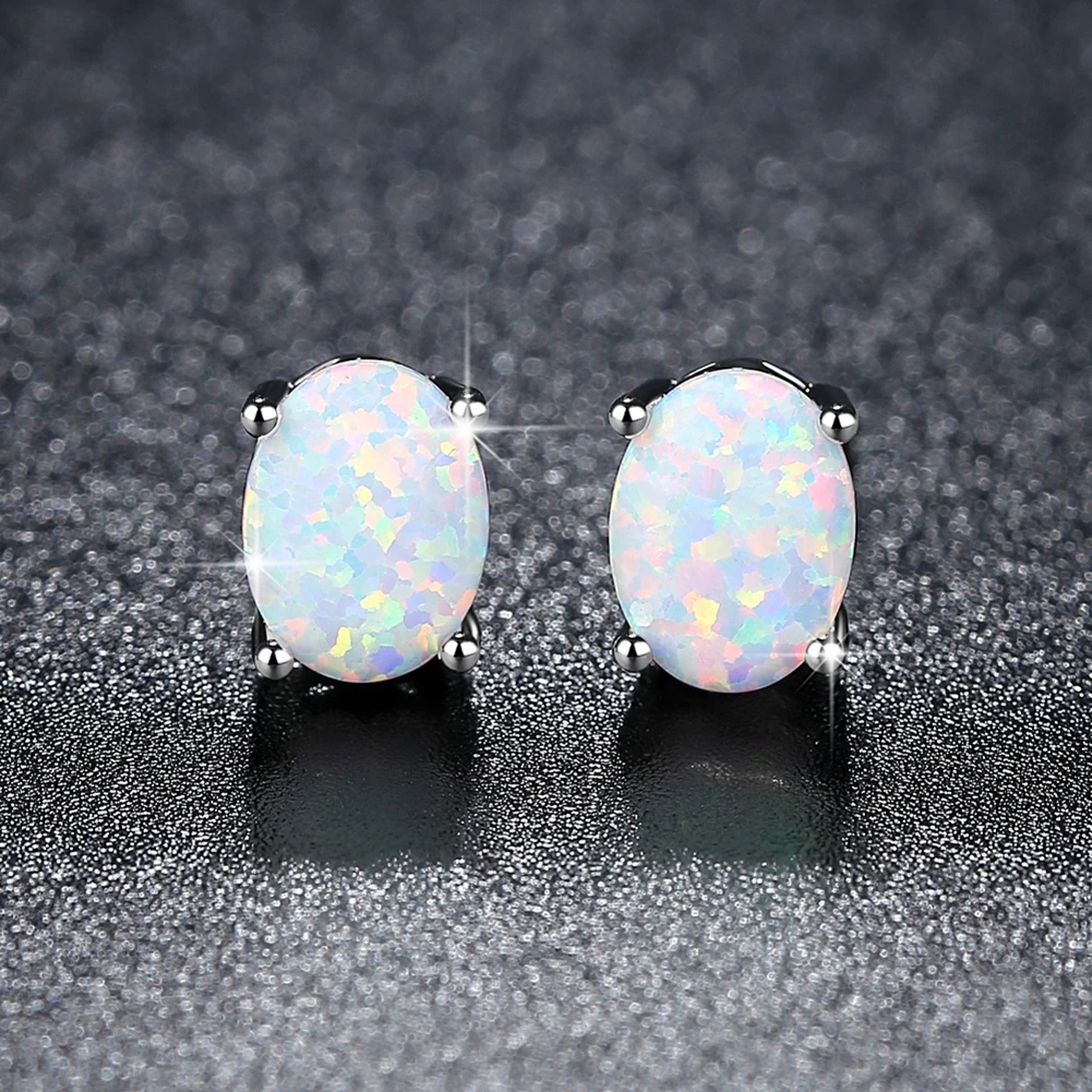 High quality Silver Earrings for women Colorful Cute 925 Fashion Plated earrings PZETEYWP | Stud