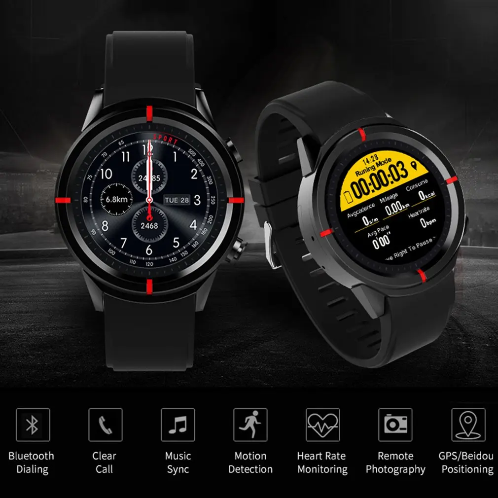 GW12 gps умные часы Цвет Экран сердечного ритма трекер Smartwatch sim-карты для Android IOS