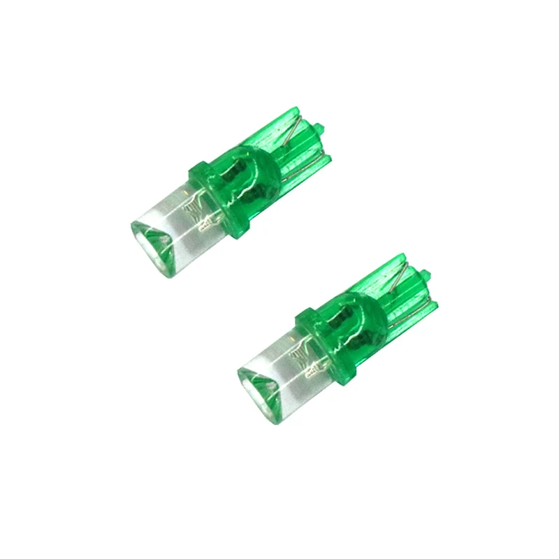 10 шт. светодиодный T8 t10 W5W 194 12V 0 5 W 3000K автомобильный светлый зеленый для мото