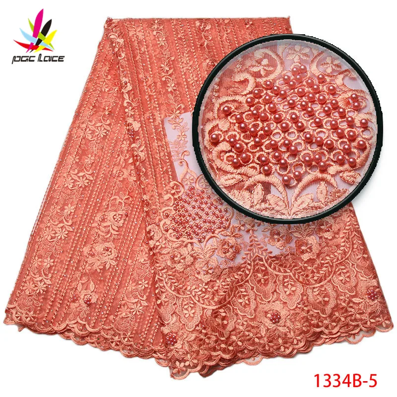Африканская кружевная ткань 2018 высокое качество нигерийская винная Вышивка Тюль