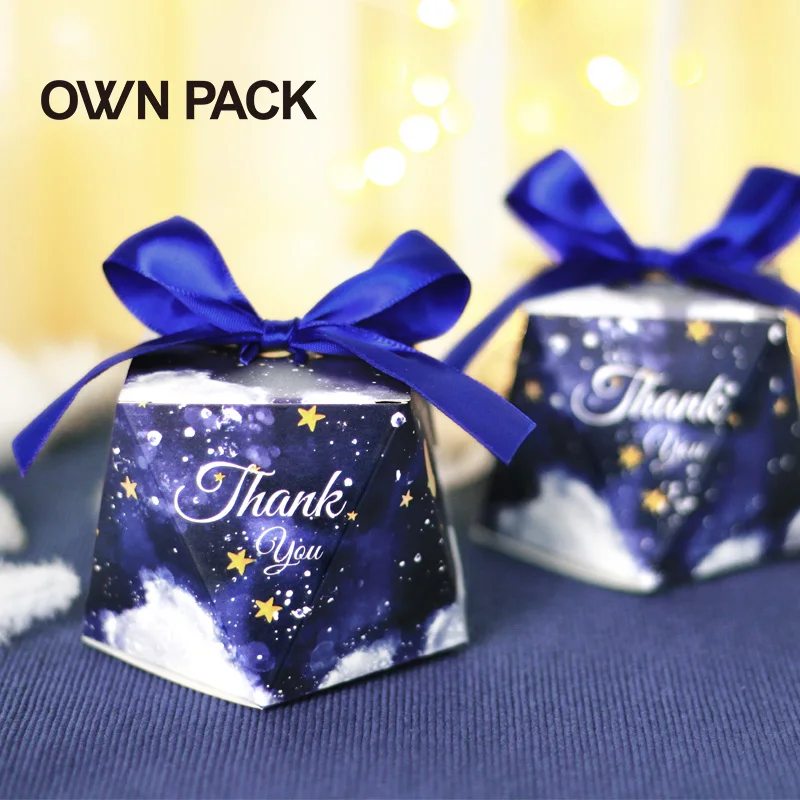 

New Arrivals 10pcs/lot star&moon candy box/ paper boxes for packaging / wedding party favors / Wedding