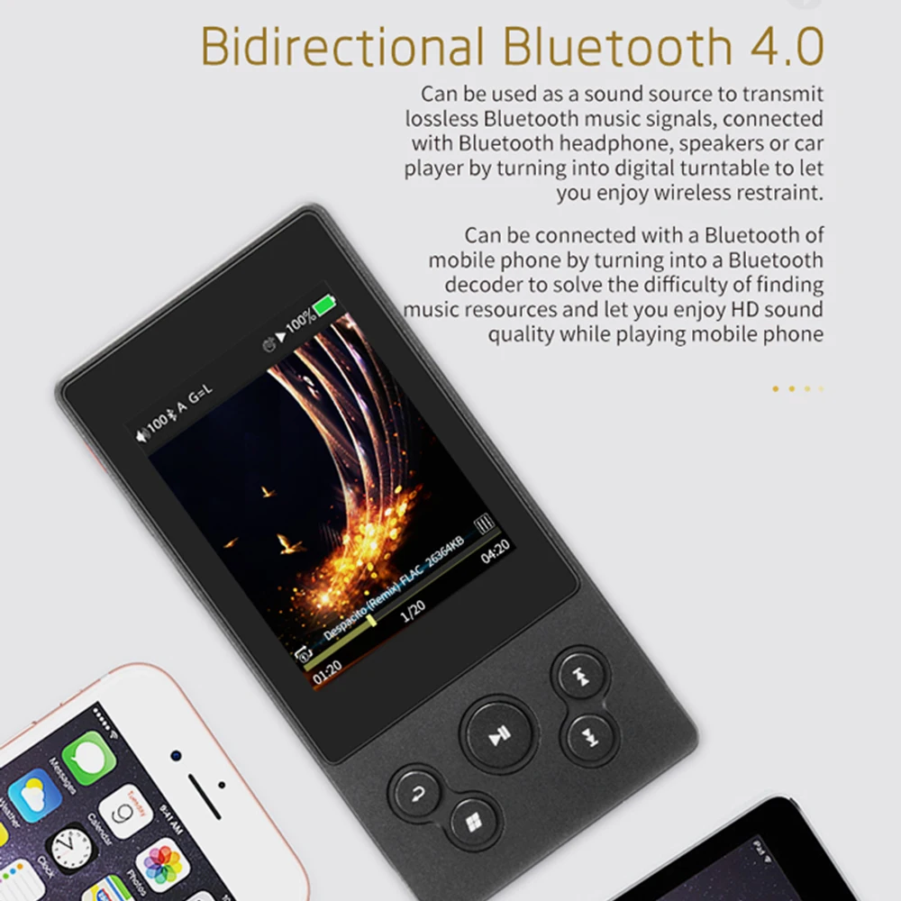 XDuoo X3 II/X3II 2-го поколения AK4490 Bluetooth портативный HD музыкальный плеер без потерь DSD128 USB DAC и OTG Max 256G