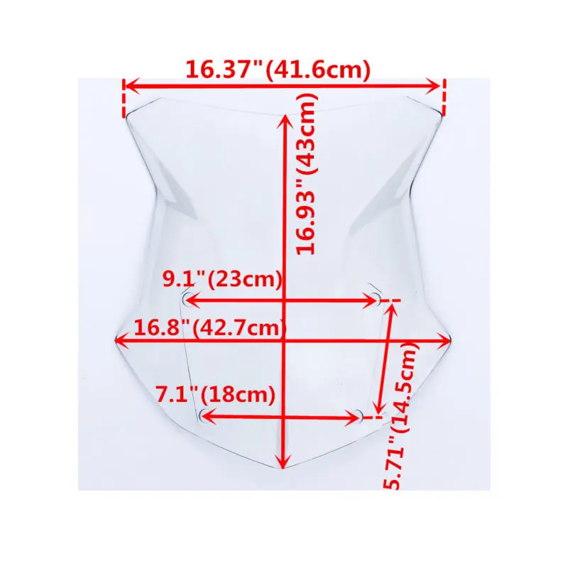 Мотоцикл прозрачное ветровое стекло для BMW R1200GS R 1200 GS 2013 2017 PMMA Приключения