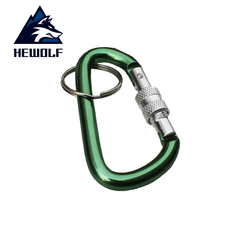 Hewolf 2 шт. алюминиевый d образный карабин для альпинизма на открытом воздухе