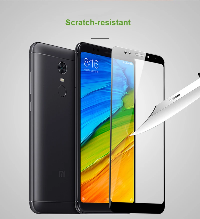 Full Coverage Tempered Glass For Xiaomi Redmi 4 Pro 4X 5 Plus Note 5A 4A Screen Protector Toughened Film | Мобильные телефоны и
