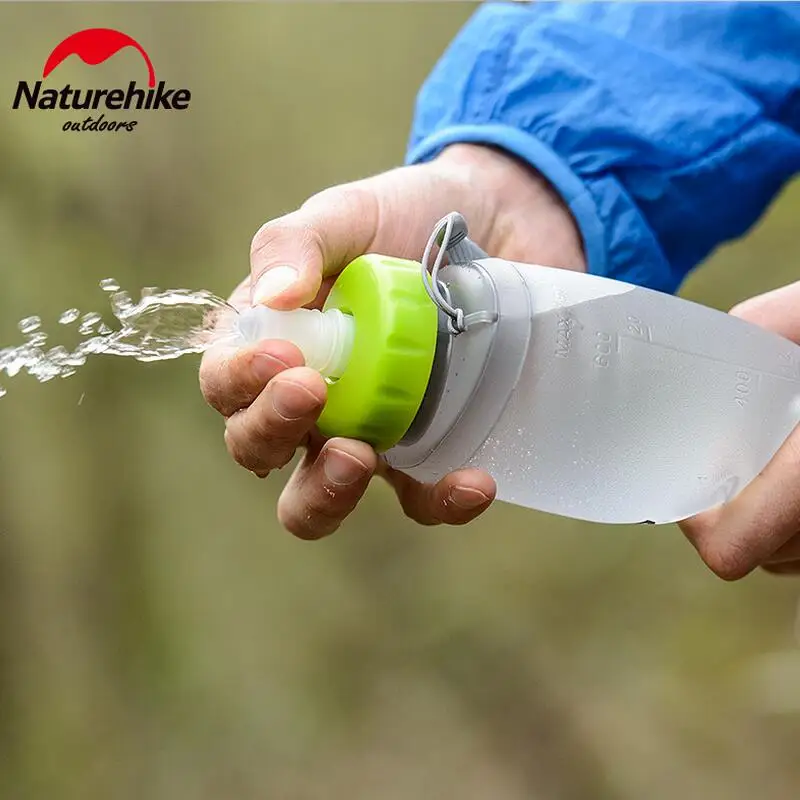 Бутылки для питьевой воды Naturehike герметичные из пищевого силикона не содержат BPA