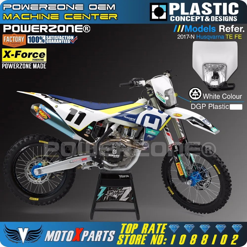 Головной фонарь для мотоцикла PowerZone лампа обтекатель Supermoto HUSQVARNA FE TE 2018 17 MX