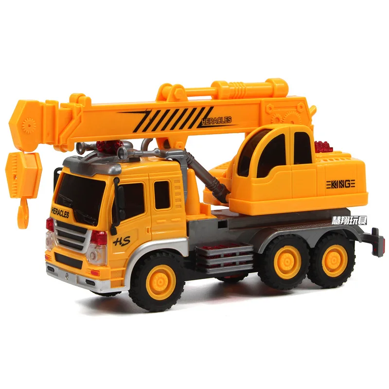 

7pcs/Set ABS Engineering Car Toy Model Car Diecast Incarceration Pull Back with 3D Light Music Super Speed Wheels 2018 Toy Car