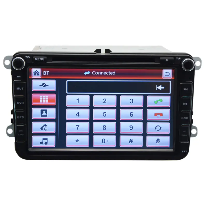Автомобильный DVD-плеер 2 Din 8 дюймов для VW/POLO/Jetta/PASSAT/Golf/Skoda/Octavia/SEAT/LEON с радио GPS BT 1080P