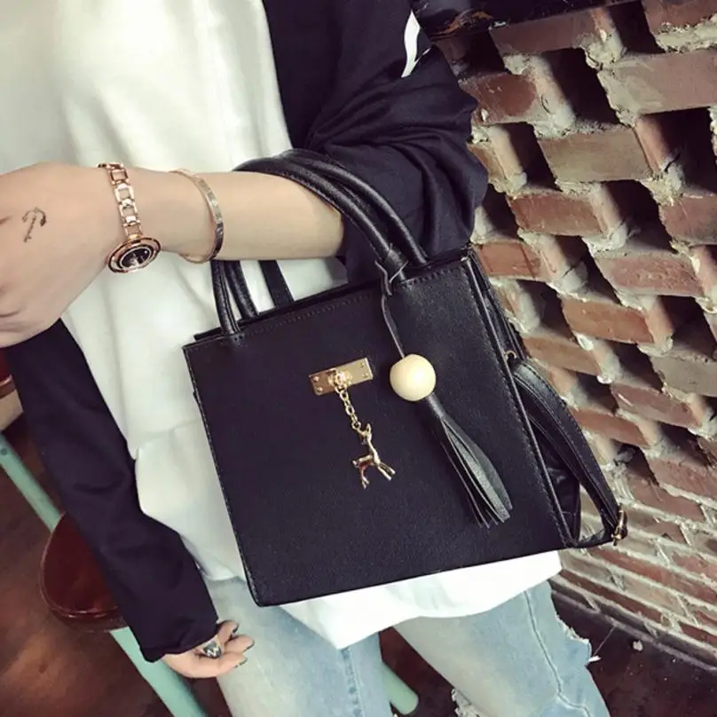 Molave сумка новый высокого качества Модные кожаные олень кисточкой Crossbody Сумочка