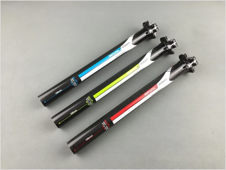 Подседельный штырь из карбонового волокна FUTURE для велосипеда фотосессия 350 мм/400