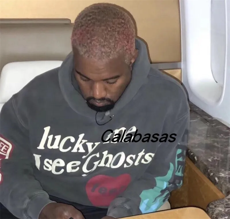 Kanye West KIDS SEE GHOSTS Толстовка флокированные мужские толстовки в стиле хип-хоп Уличная