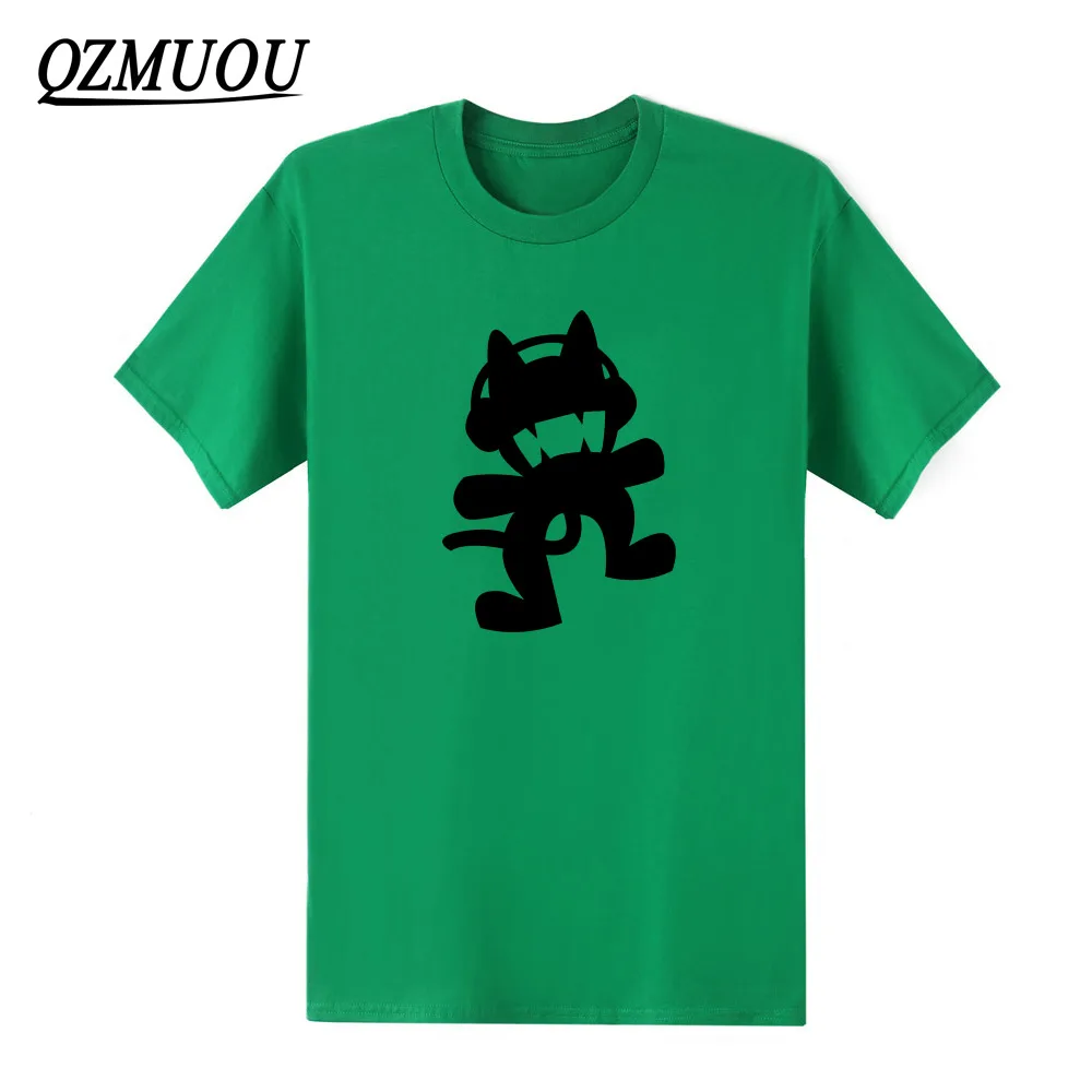 Новинка, летняя футболка с рисунком знаменитого фильма, крутая татуировка, Monstercat, хлопковая Повседневная мужская футболка, мужские топы с круглым вырезом, футболки с коротким рукавом - Цвет: Green2