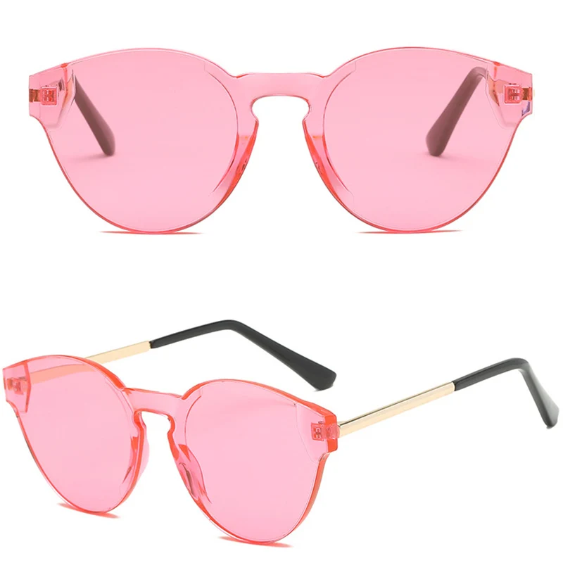 Женские солнцезащитные очки кошачий глаз круглые винтажные дизайнерские с