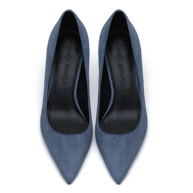 3cm Heel Height Женские туфли-лодочки на среднем тонком каблуке; женские туфли из органической кожи с острым носком на высоком каблуке; красные, черные свадебные туфли на каблуке; E0043 - Цвет: 3cm Heel Height