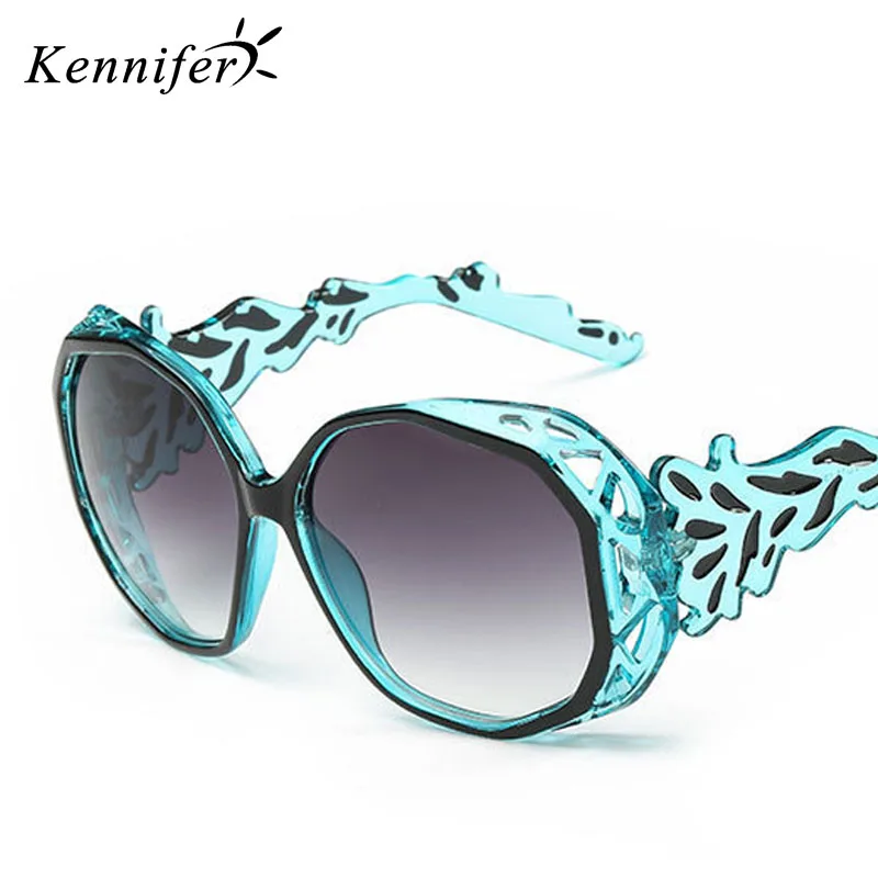 Kennifer Star Стиль градиент Солнцезащитные очки для женщин Для Брендовая