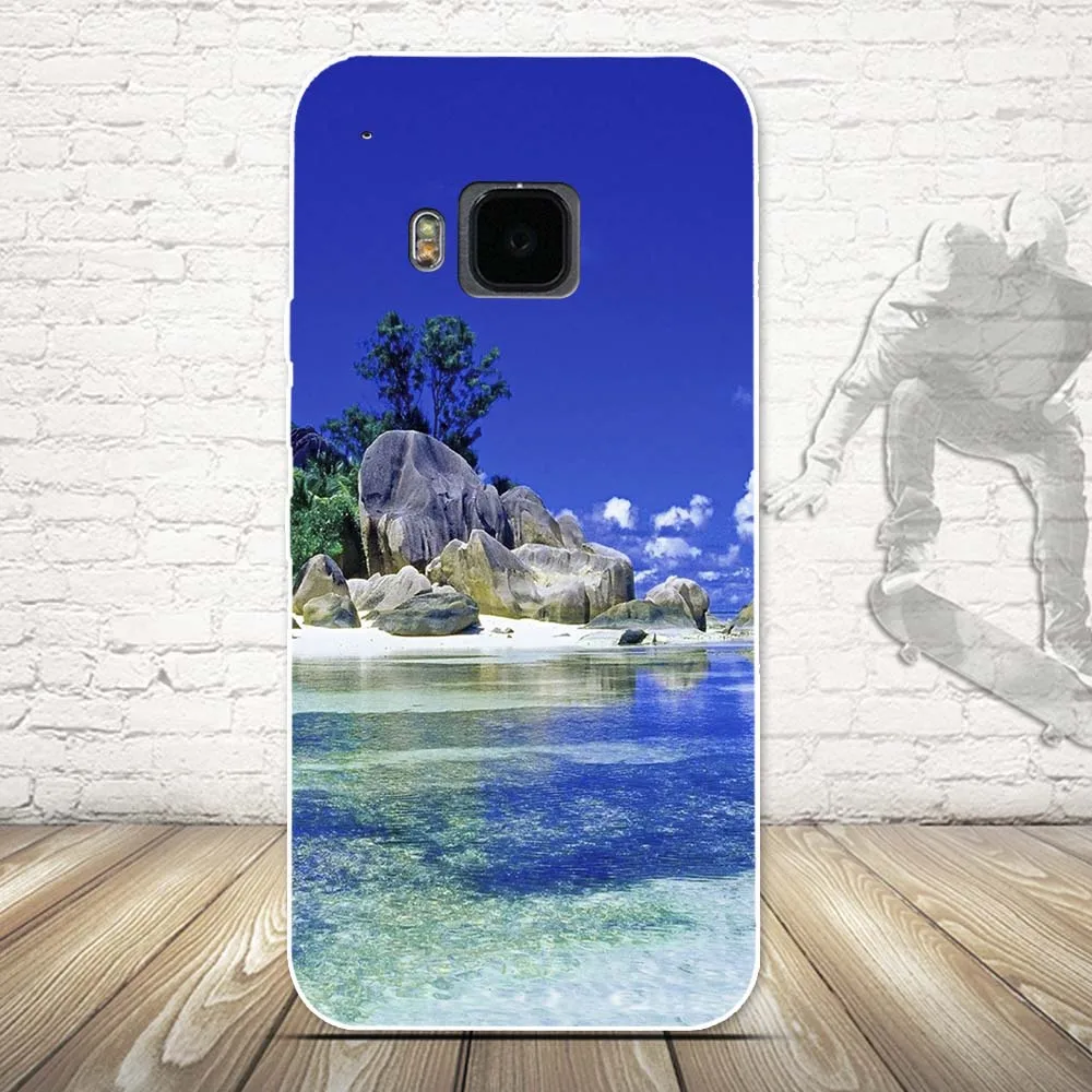 Для HTC One Hima M9 резиновый мягкий чехол из ТПУ с мультяшным рисунком животных для