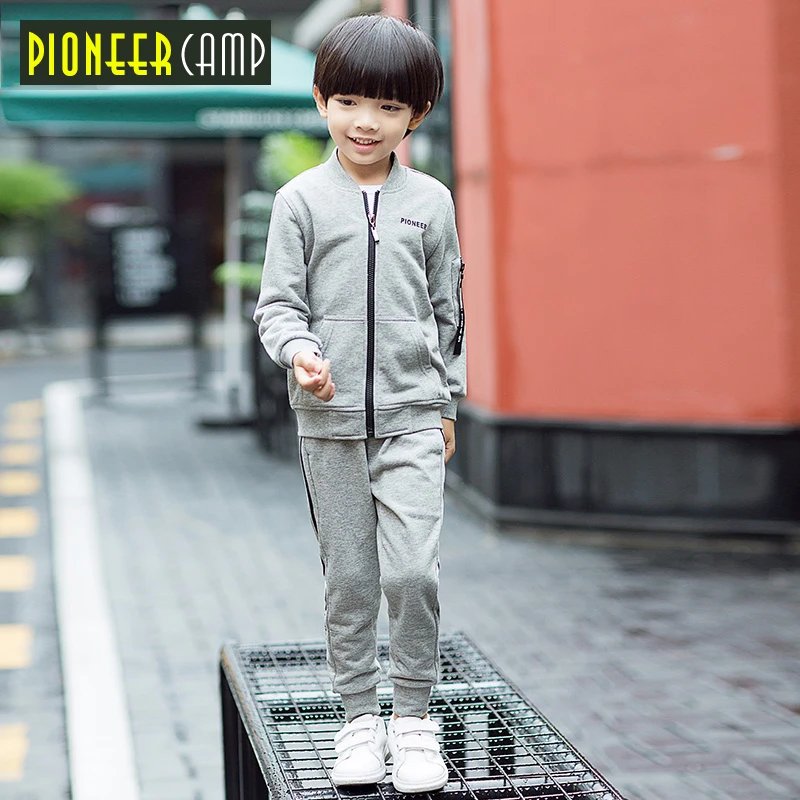 Pioneer Kids/ комплект одежды для мальчиков 18 мес.-10 лет, новая модная детская одежда с Бэтменом для мальчиков 2 предмета, штаны с капюшоном, спортивный костюм для девочек
