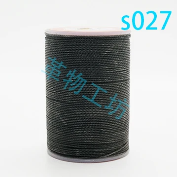 s027 0,35 мм Diy ручной шов круглый Воск линия полиэфирное волокно 300 метров/рулон Leathe швейные инструменты нитки - Цвет: s027