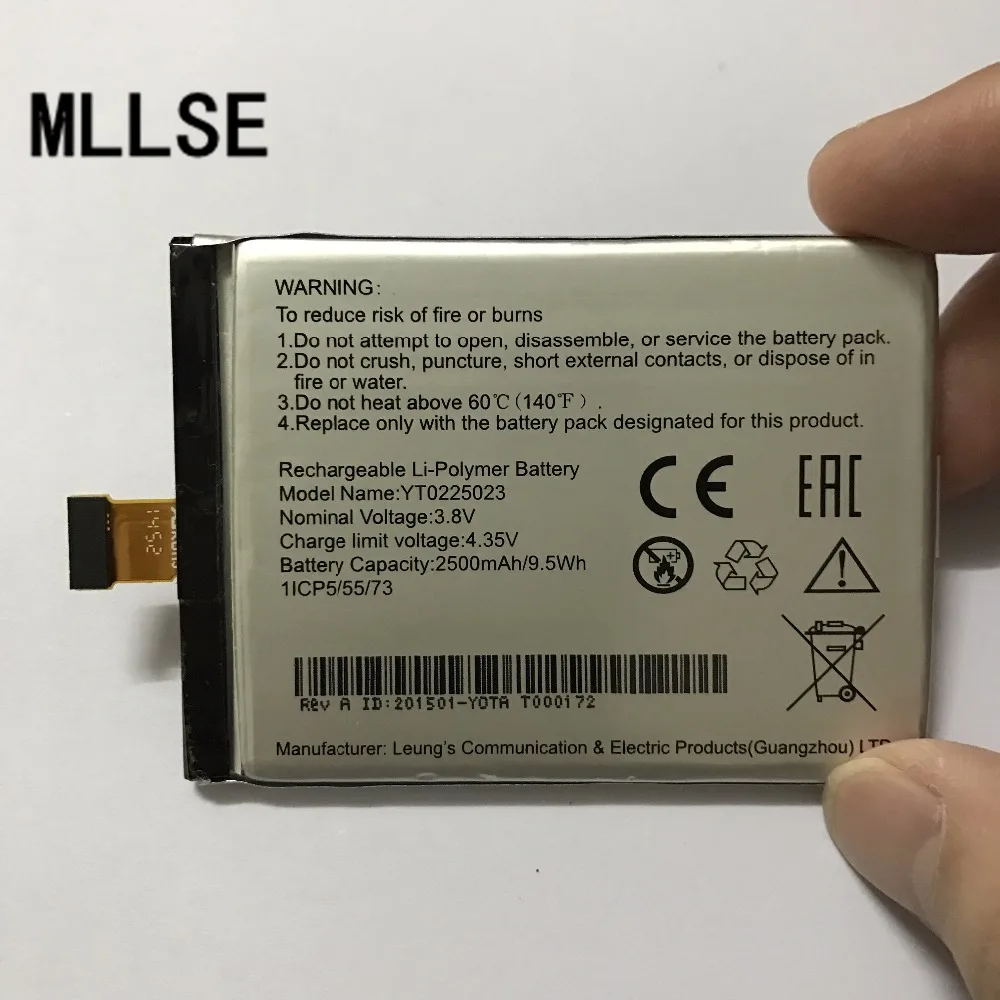 MLLSE для Yotaphone 2 YD201 YD206 аккумуляторная батарея телефона встроенная 2500 мАч YT0225023
