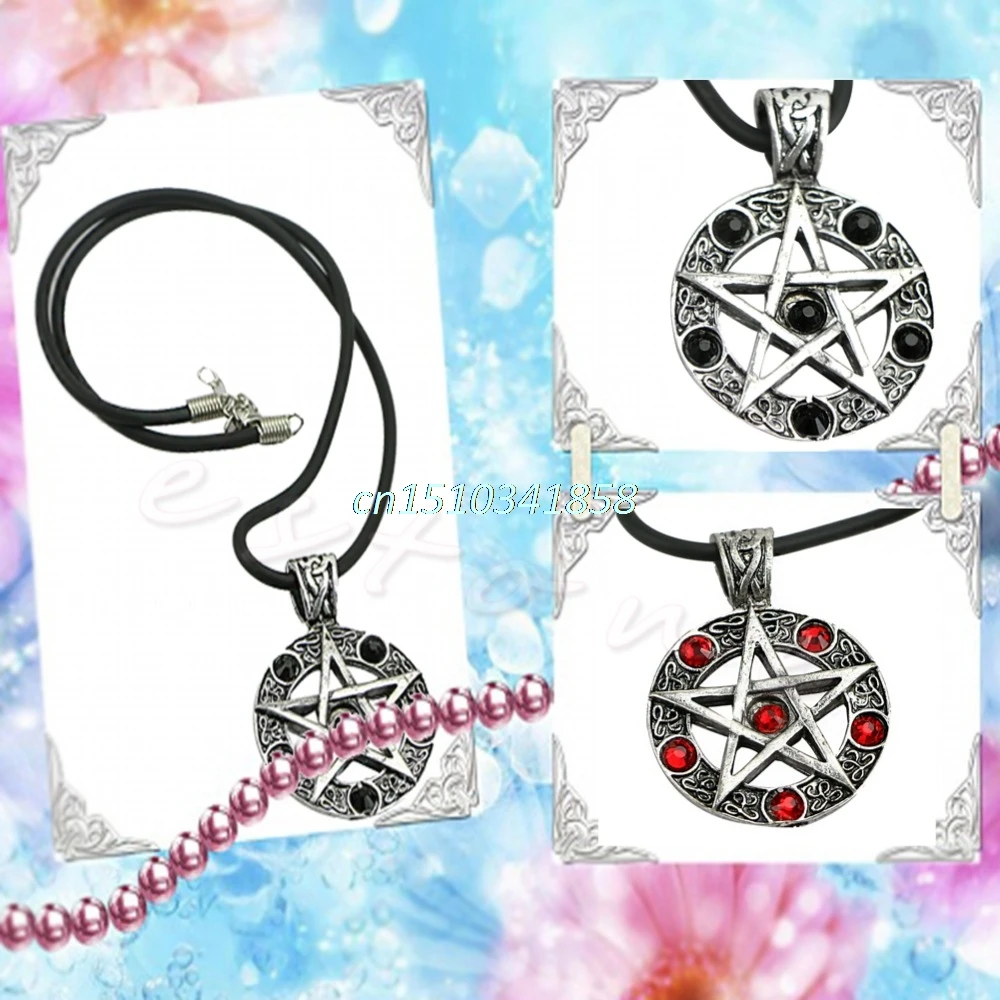 1 шт. Новая мода инвертирующий пентаграмма звезда Оловянный кулон косплей