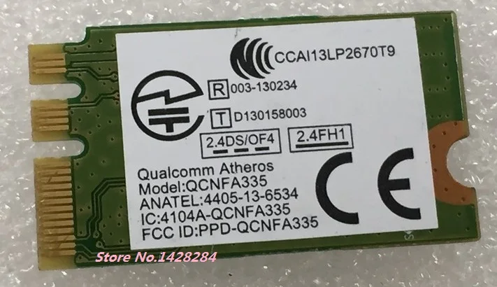 Wi-Fi  Bluetooth4.0  Atheros QCNFA335 NGFF    Lenovo G40-30 45 70 B50 V1000 FRU:04X6022