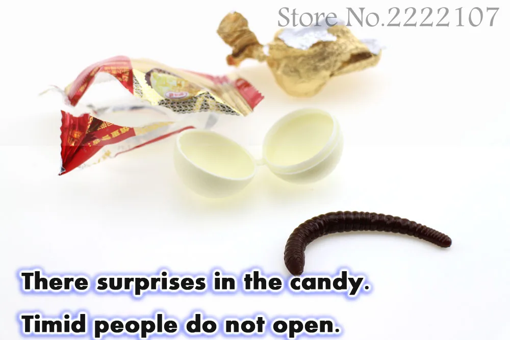 Реквизит ко Дню дурака целая игрушка страшная имитация конфеты со страшными