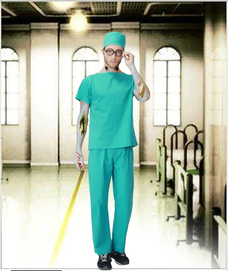 Новинка 2019 костюм медсестры для взрослых и мужчин на Хэллоуин косплея Мужская
