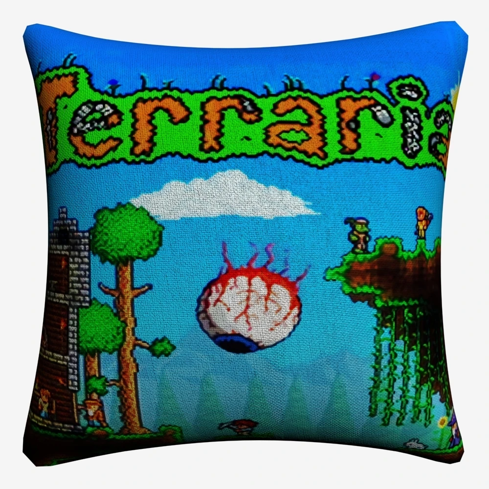 Terraria World видео игры искусства декоративное хлопковое белье Наволочка на подушку