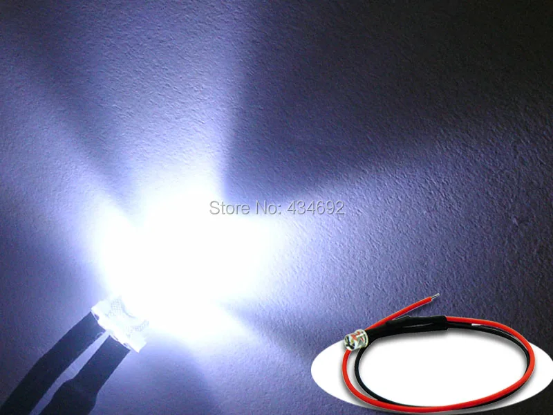 20 шт. 5 мм белые плоские светодиодные резисторы|diode led|diode cablediode led 5mm |