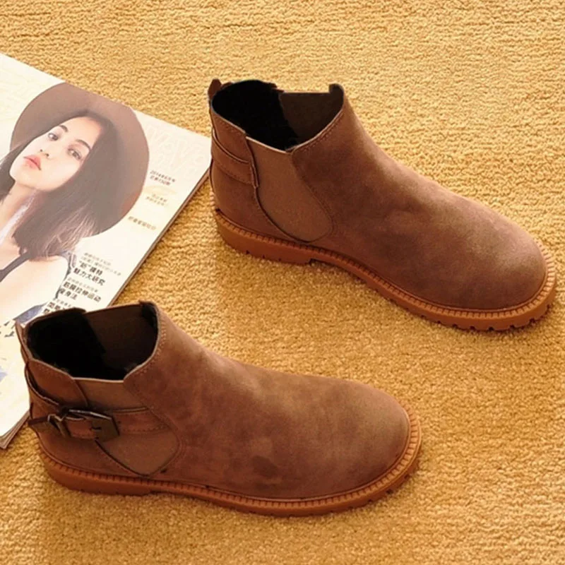 Женские ботинки Челси зимние большого размера 41 T023 2019|botas fashion|chelsea bootsboots ladies |