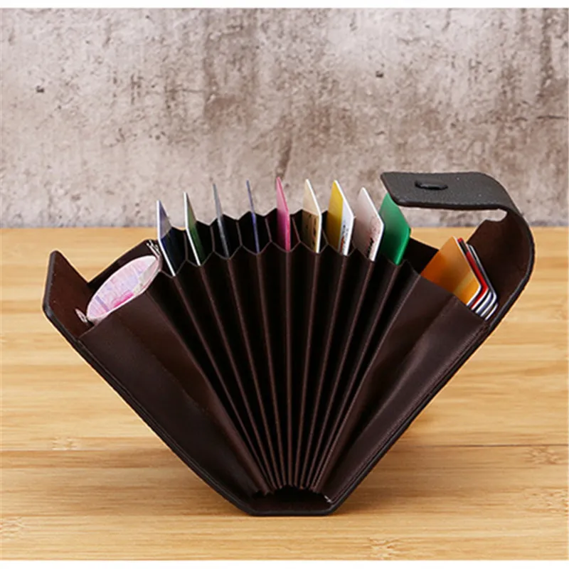 

Кошельки унисекс с отделением для 10 карт, BISI GORO Credit держатель для карт s, 2021, бизнес с застежкой, держатель для карт, многофункциональные, из и...