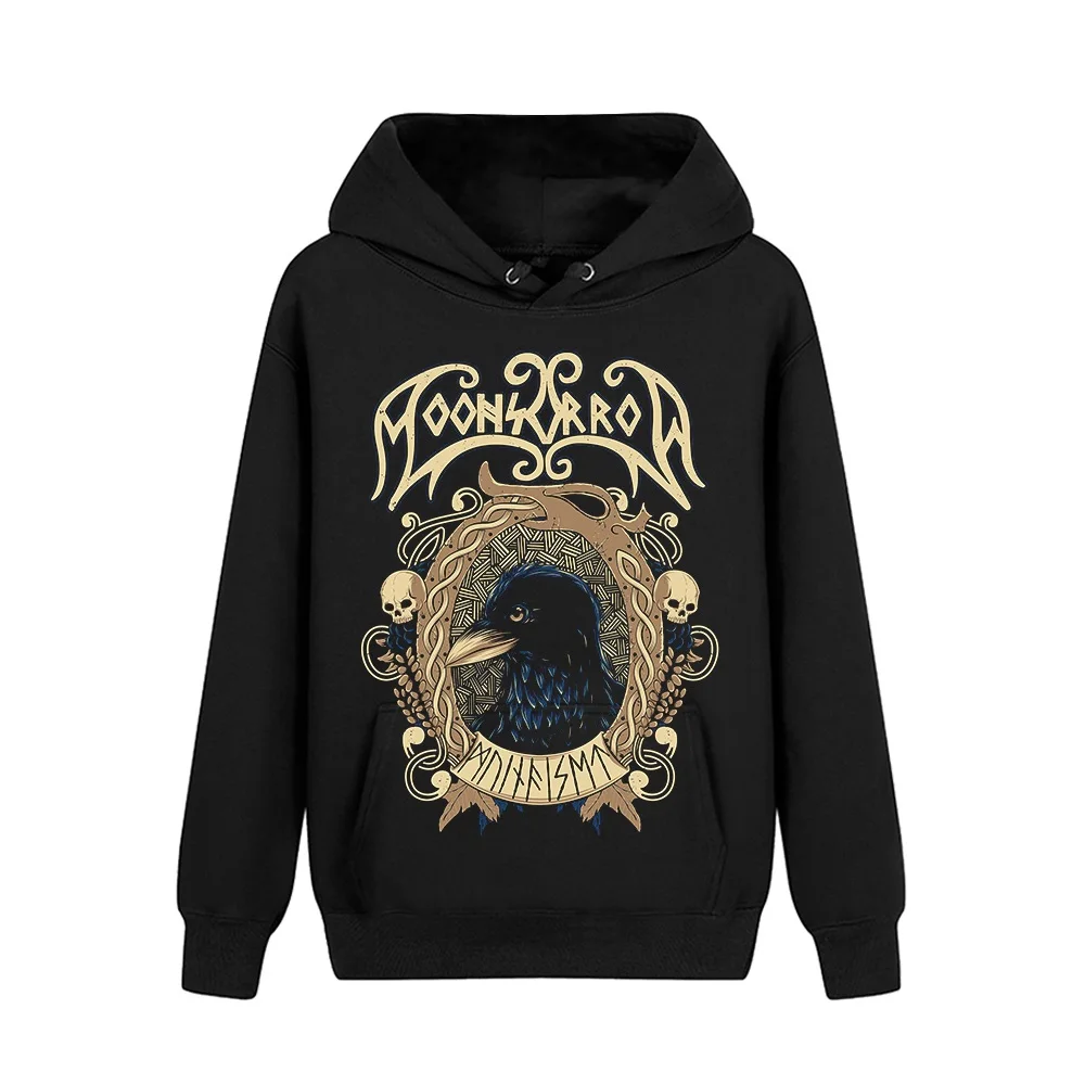 6 Designs Pollover Sweatshirt Nice Soft And Warm Moonsorrow Rock Hoodies Viking Black Metal Sudadera Crow Fleece Shell Jacket