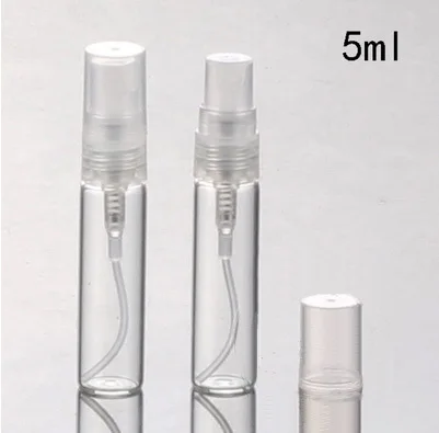 100 шт./лот 5 мл стеклянный флакон для парфюма с распылителем мини косметический