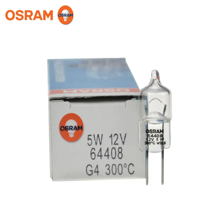 Для 2PSC OSRAM 64408 12 В 5 Вт G4 галогенная лампа Halostar печь пиролизный выпечки 300 градусов
