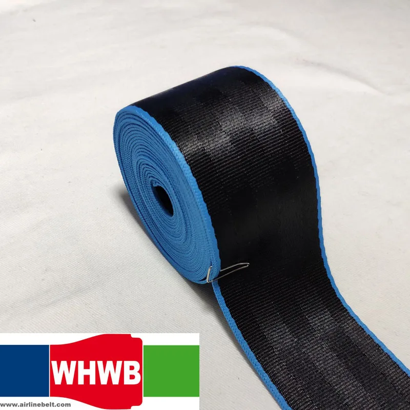Black-blue 10 метров x 4,8 см рулон ремня безопасности тесьма ремень смешанный цвет Автомобильное сиденье безопасность детской коляски гоночный ремень рюкзак ремень модная лента - Название цвета: Black-blue
